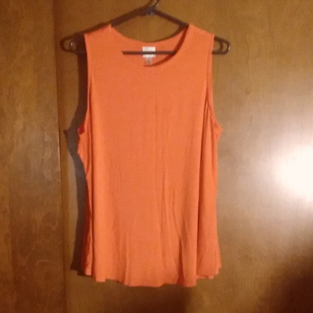 6/$20 Cupio Vibrant Orange Tank Top